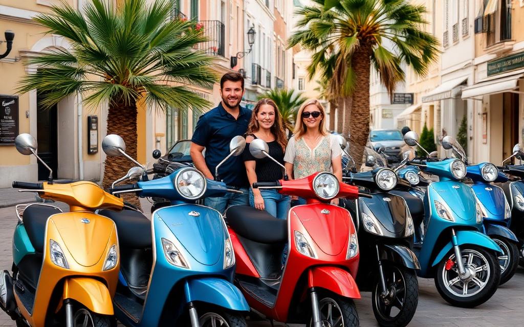 ScooterTrogir team with scooters in Seget Donji