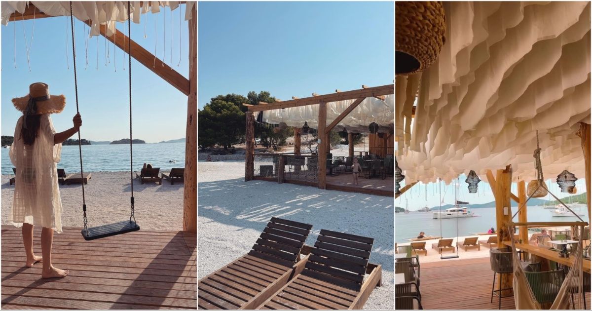 Beach bar Borko on Čiovo island near Trogir