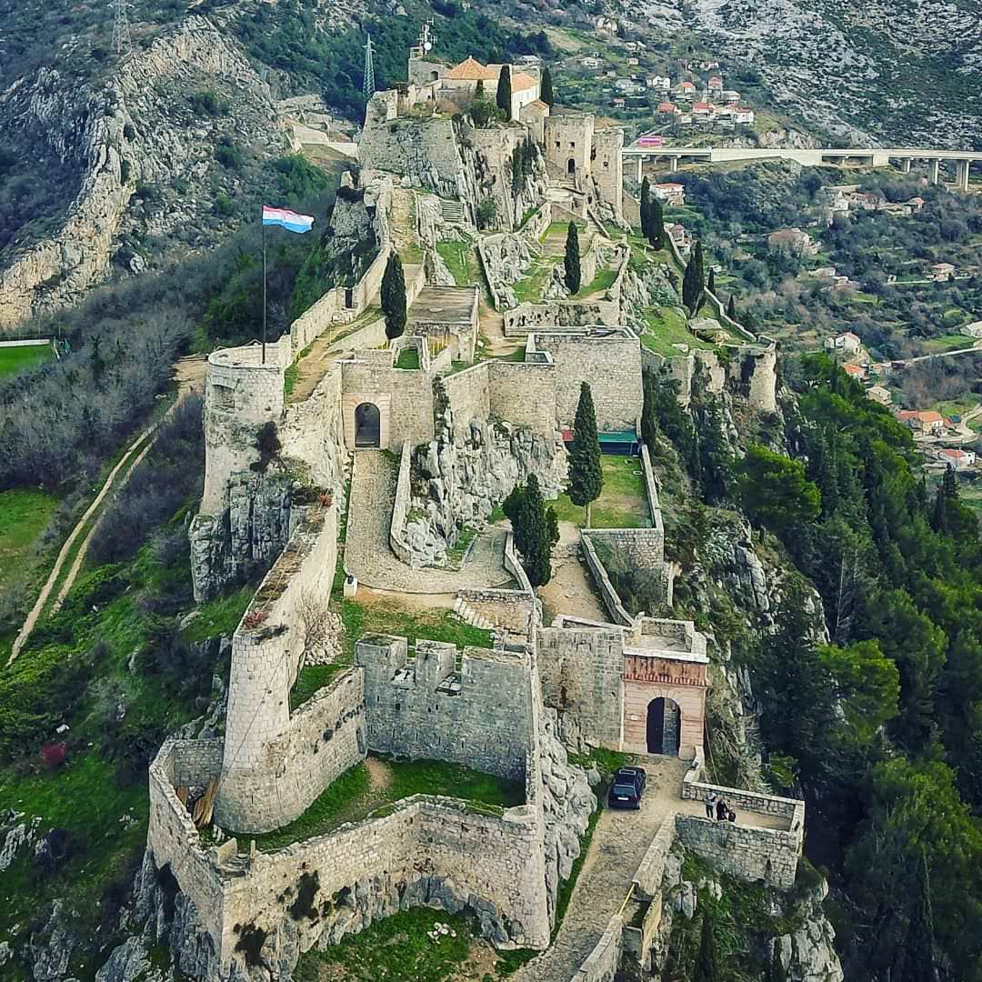 Klis Fortress above Split, Croatia — scooter trip from Trogir